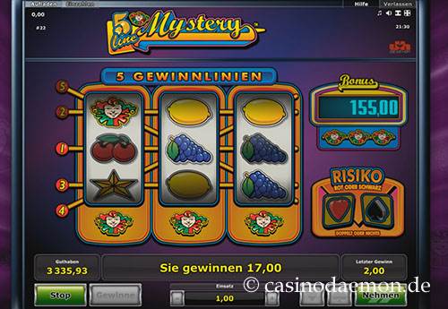 Gewinn bei 5 Line Mystery Slot
