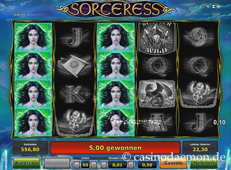 Gewinn bei Sorceress Slot