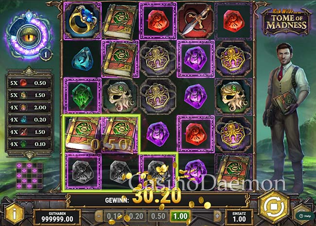 Freispiele bei Rich Wilde and the Tome of Madness
